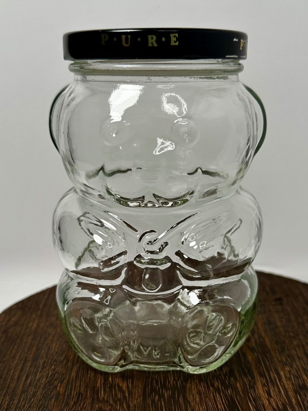 Vintage Kraft Baby Bear Strawberry Jam Jar | 1990 Glass Collectible